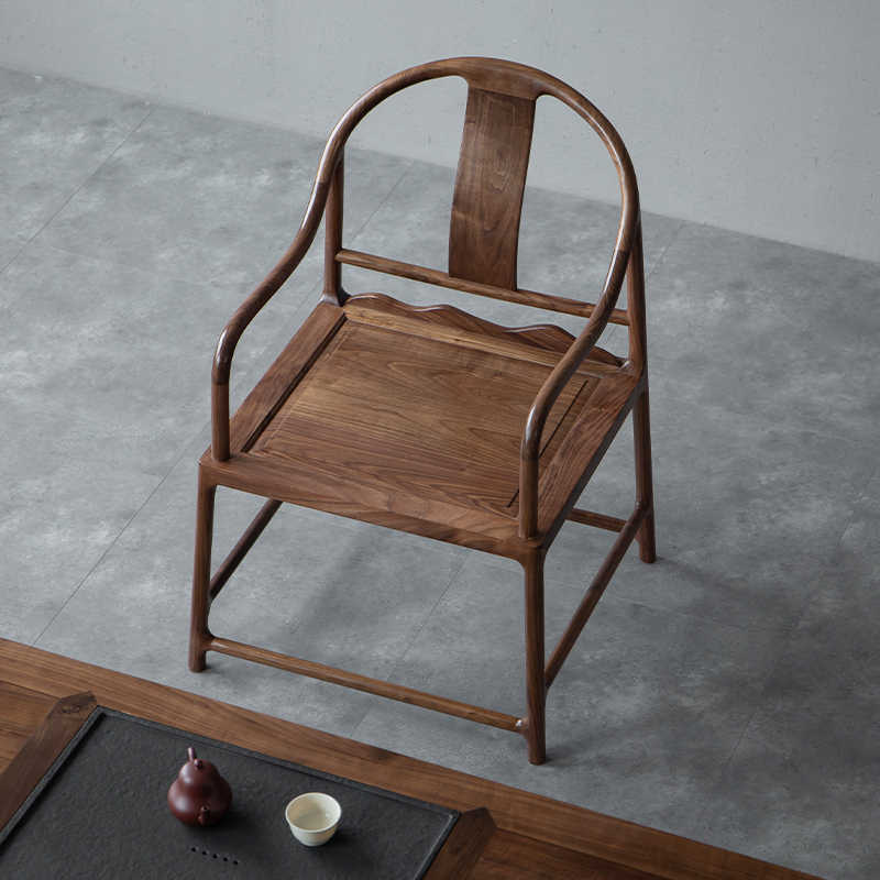 木笙记圈椅实木太师椅主人椅新中式茶椅古风座椅榫卯结构明式椅子