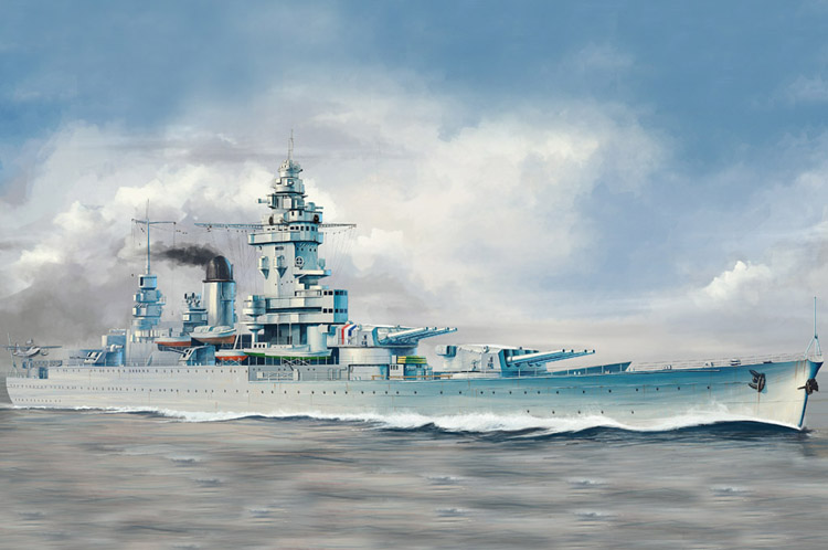 小号手 86507 拼装模型 1/350法国海军”斯特拉斯堡”号战列舰