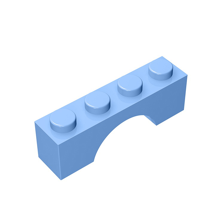 砖友MOC 3659 小颗粒积木散件兼容乐高零配件DIY手工 1x4拱形砖