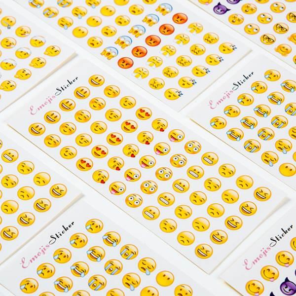emoji苹果安卓表情包贴纸可爱个性搞怪手机手账装饰流汗黄豆笑脸