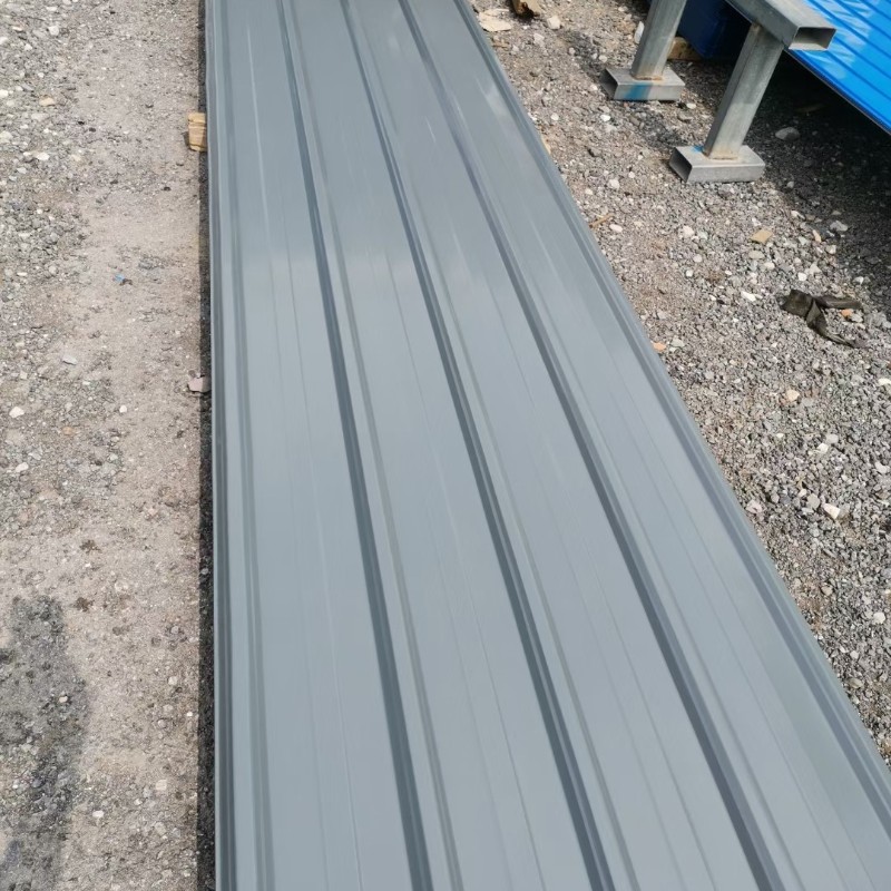加厚灰色防腐彩钢板工地围挡铁皮瓦910型  900型   840型彩钢瓦板
