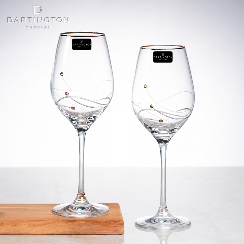 英国进口DARTINGTON高脚杯红酒杯家用水晶杯欧式高档端施华洛世奇