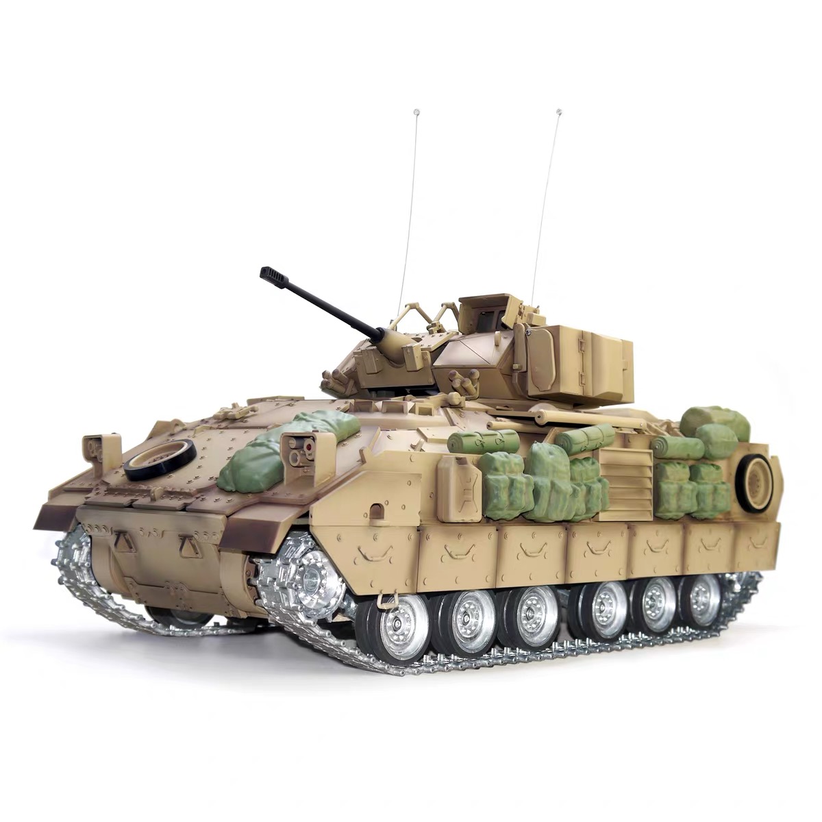 【胡不归】美国布雷德利M2A2步战车模型儿童玩具遥控摆件塑料成品