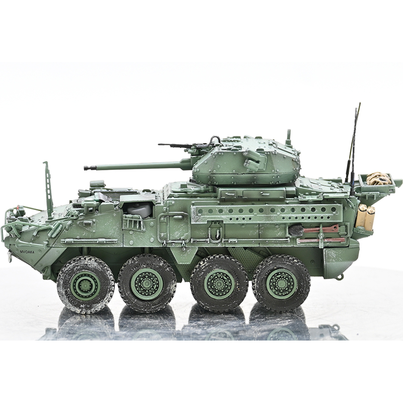 三荣模型 美国斯崔克兵步战车 M1296龙骑兵装甲车 完成品坦克摆件