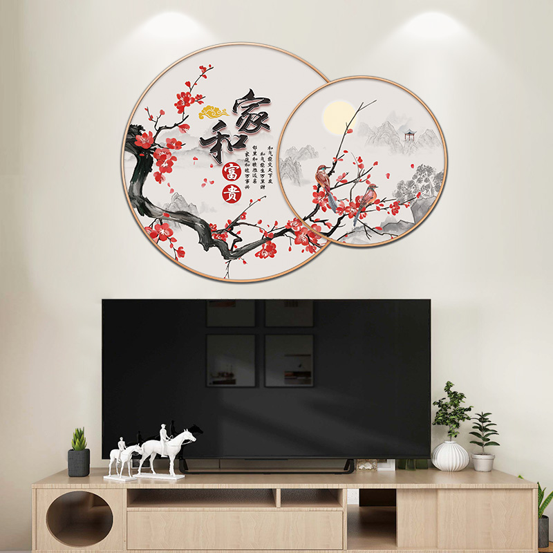 中国风装饰电视背景墙古风墙贴纸家和墙纸自粘3d立体墙壁贴画遮丑