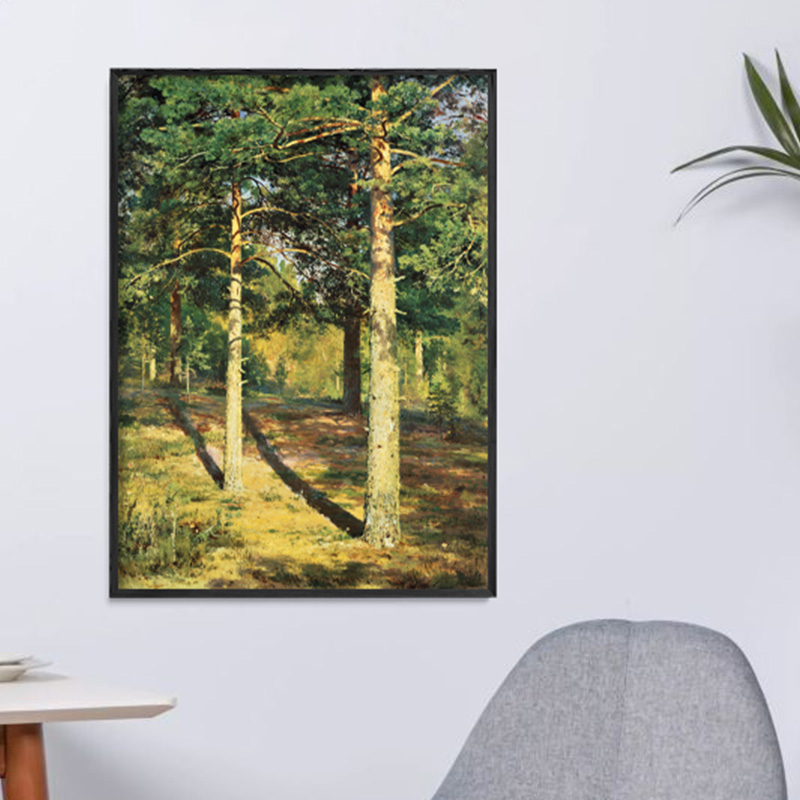 希施金竖款森林乡村风景系列印制美精品定制布画芯油画欧式装饰画