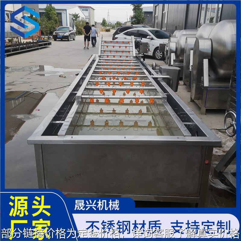 上海青气泡清洗机 酸豆角喷淋清洗机 韭菜去泥沙清洗设备流水线
