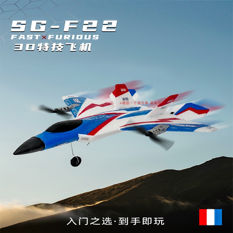 遥控飞机固定翼模型战斗机3d飞行特技表演四通道高速航模带陀螺仪