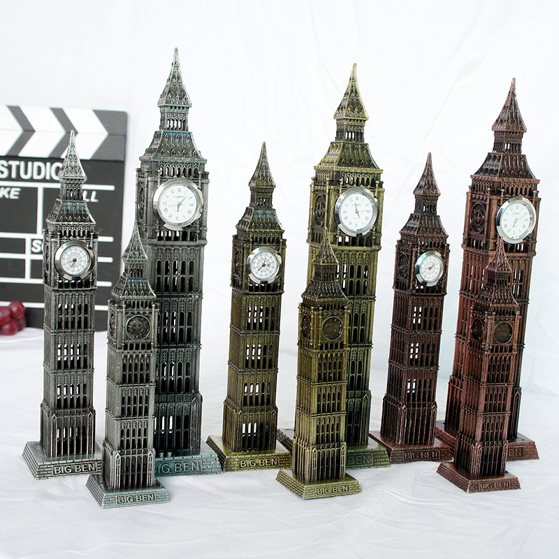 英国伦敦地标建筑皇家大本钟伦敦塔桥铅笔刀合金摆件模型家居摆设