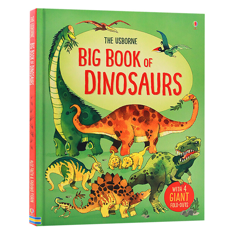 我的首本恐龙大惊奇 英文原版 精装绘本 The Usborne Big Book of Dinosaurs 恐龙大图鉴 英文版儿童科普百科 进口英语书籍