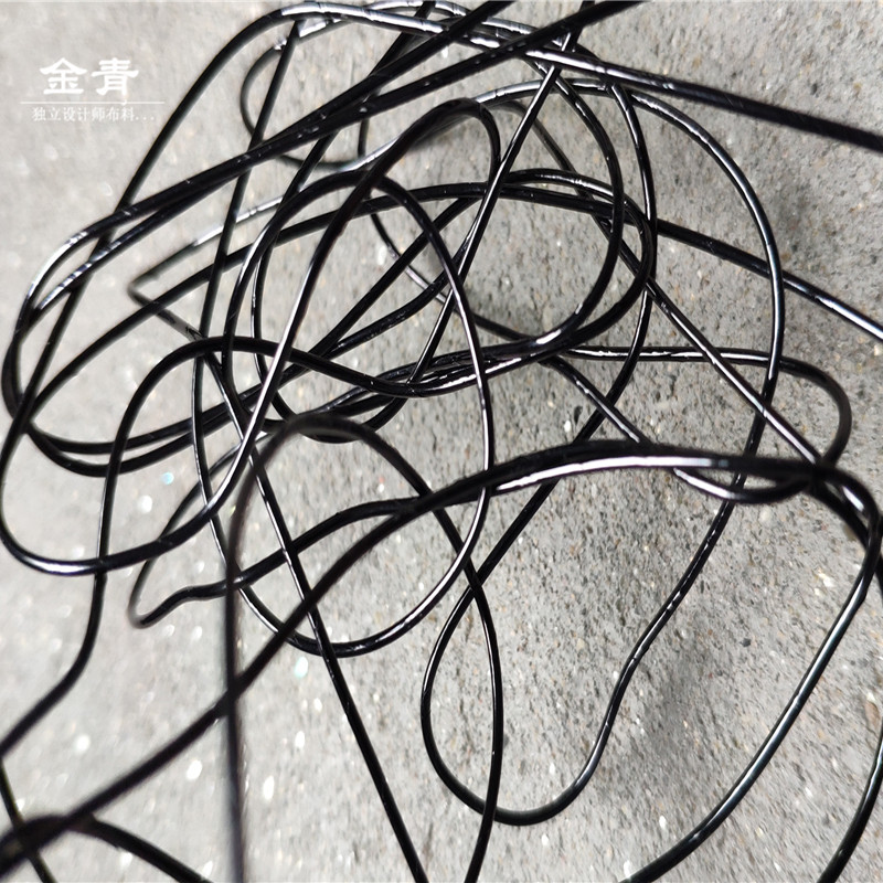 不规则创意黑钢丝手工作品可重复利用弯折设计师服装装饰专业辅料