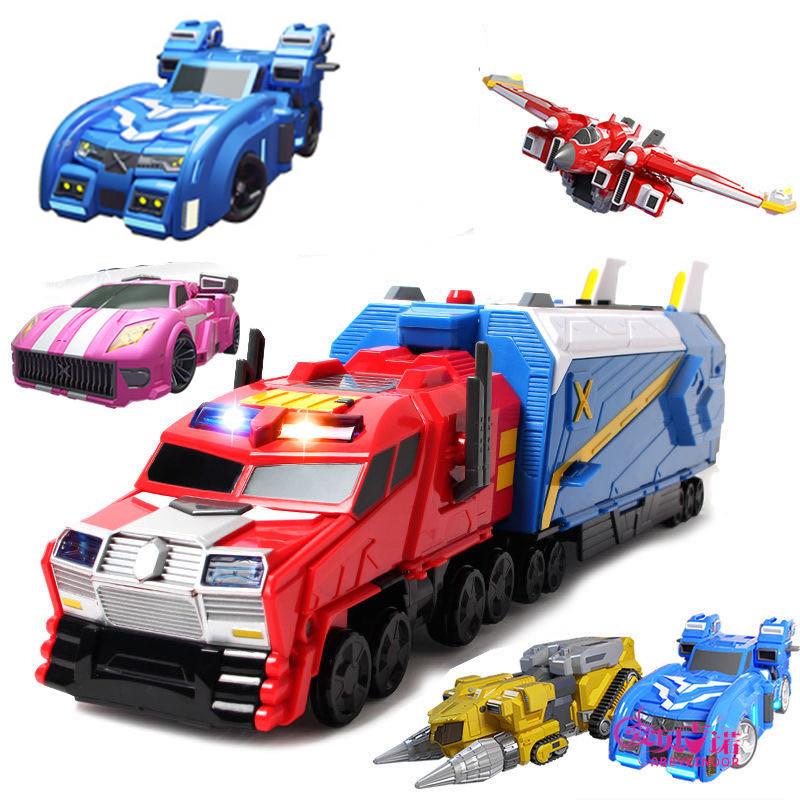 迷你c儿童特工队玩具X装甲车重卡变形机器人弗特赛米机甲套装男孩