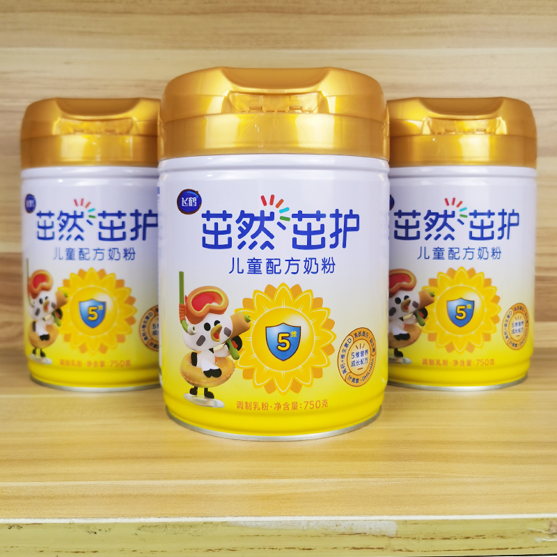 飞鹤茁然茁护4段750克儿童配方3-6岁四段牛奶粉正品可追溯可积分