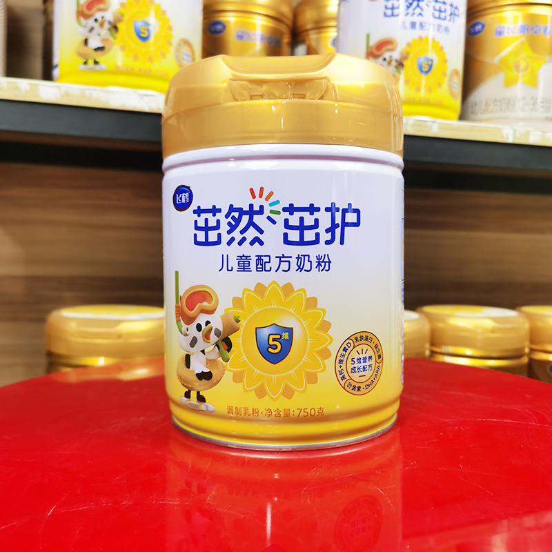 飞鹤茁然茁护4段奶粉儿童配方牛奶粉750g克四段罐装可溯源可积分