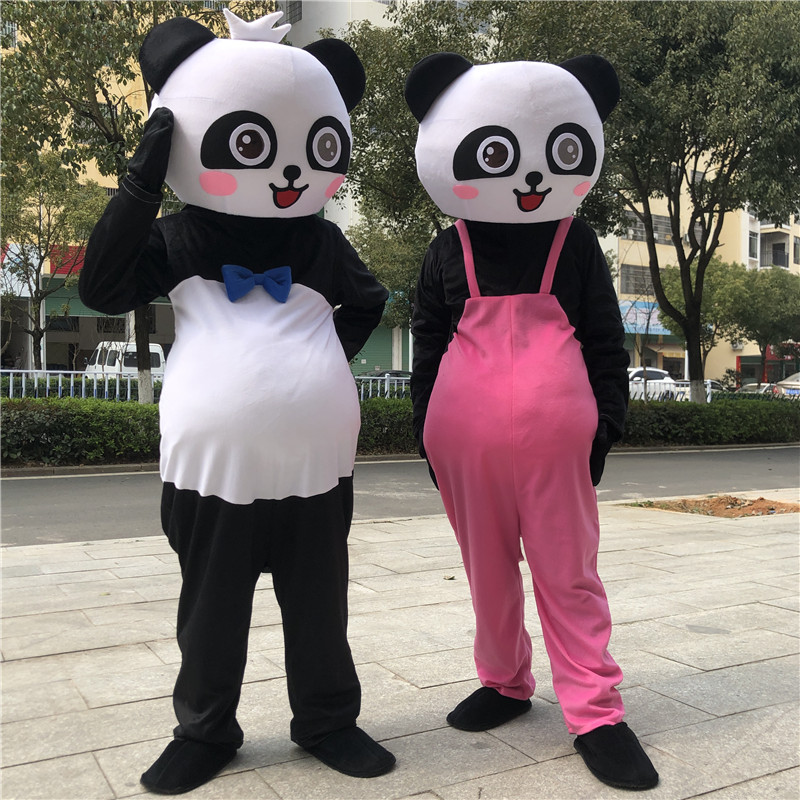 大熊猫卡通人偶服装成人行走活动玩偶服发传单演出道具网红熊猫服