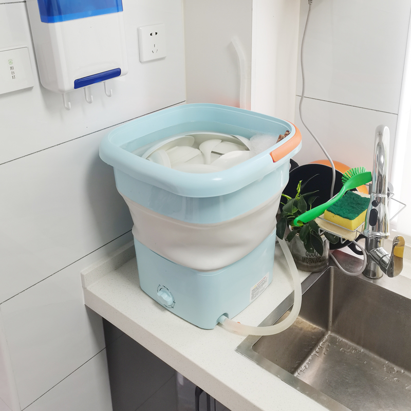 新款极简折叠沉浸式免安装家用洗碗机台式台上餐具刷碗机洗碗神器