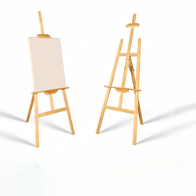 画架美术生专用木制画板套装4k素描写生折叠画画支架式油画架初学者儿童美术绘画架子木质展示架涂鸦三角专业