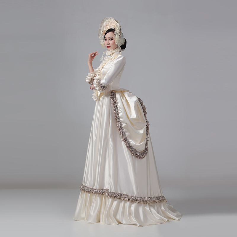 欧洲宫廷裙英式中世纪巴斯尔长裙公主礼服舞台走秀话剧影楼写真