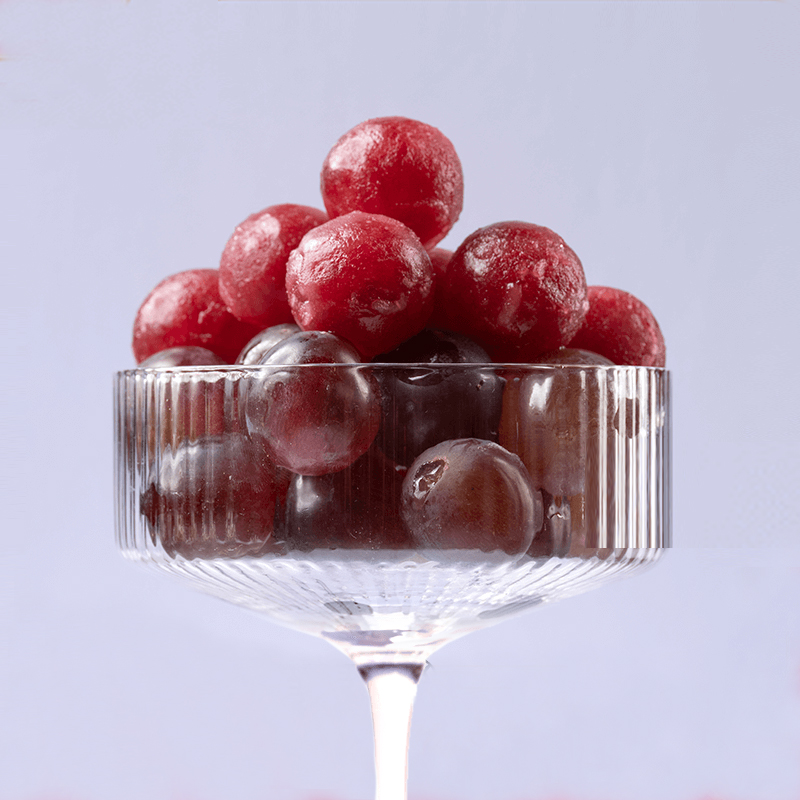 大桥道葡萄冰球罗森水果汁冰雪糕网红冰冻水晶小冰块紫葡萄味