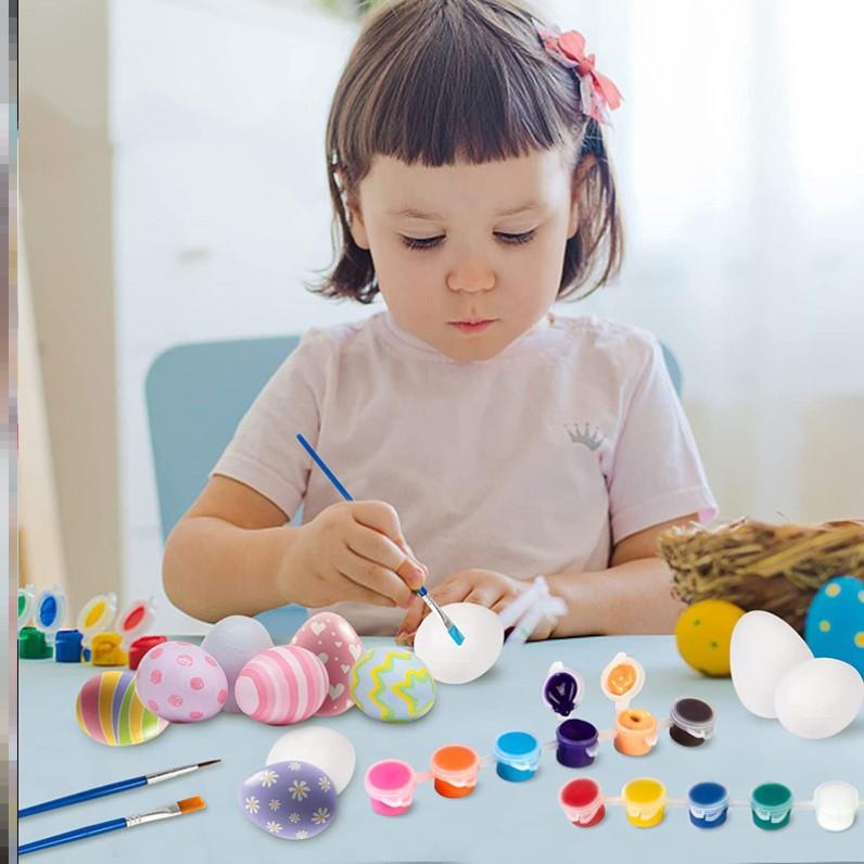 三月三手工材料幼儿园立夏端午节日彩蛋模型绘画涂鸦手工材料玩具