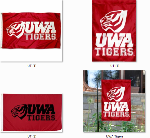 UWA Tigers College University Flag美国学院大学名校旗帜