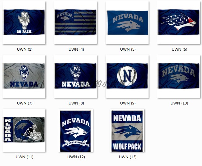 University of Nevada Flag美国内华达大学名校海报旗帜订制