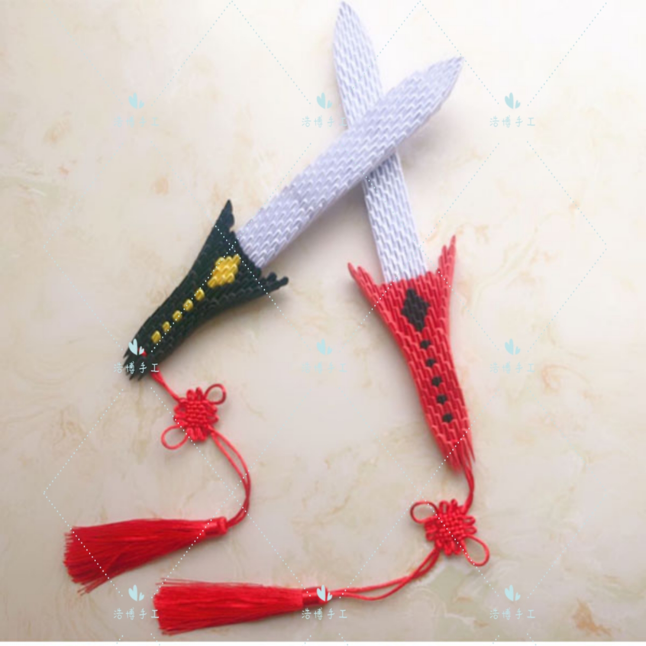 浩博尚方宝剑三角插折纸DIY生日 礼物手工 礼品 材料包半成品可选