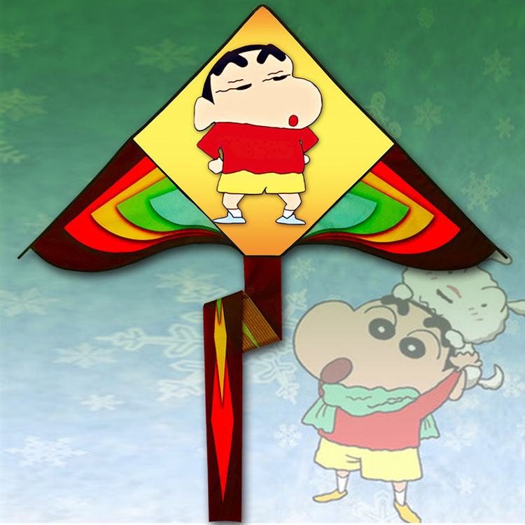蜡笔小新风筝潍坊儿童卡通动漫游戏动画微风易飞风筝户外运动风筝
