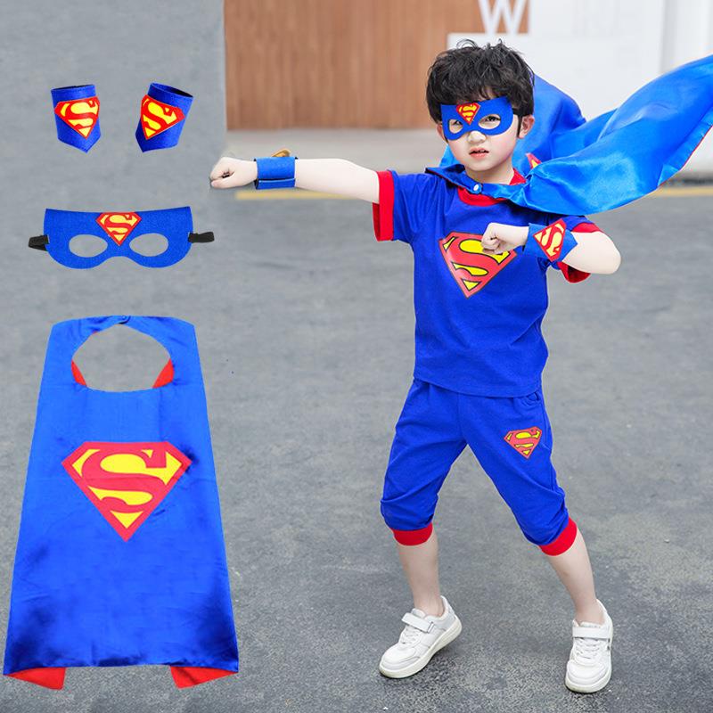 儿童超人衣服套装幼儿园角色扮演cosplay卡通舞蹈六一节走秀表演