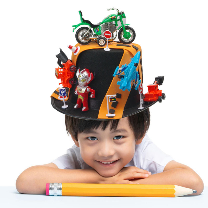 万圣节帽子cosplay服装表演走秀diy幼儿园手工创意帽子制作材料包