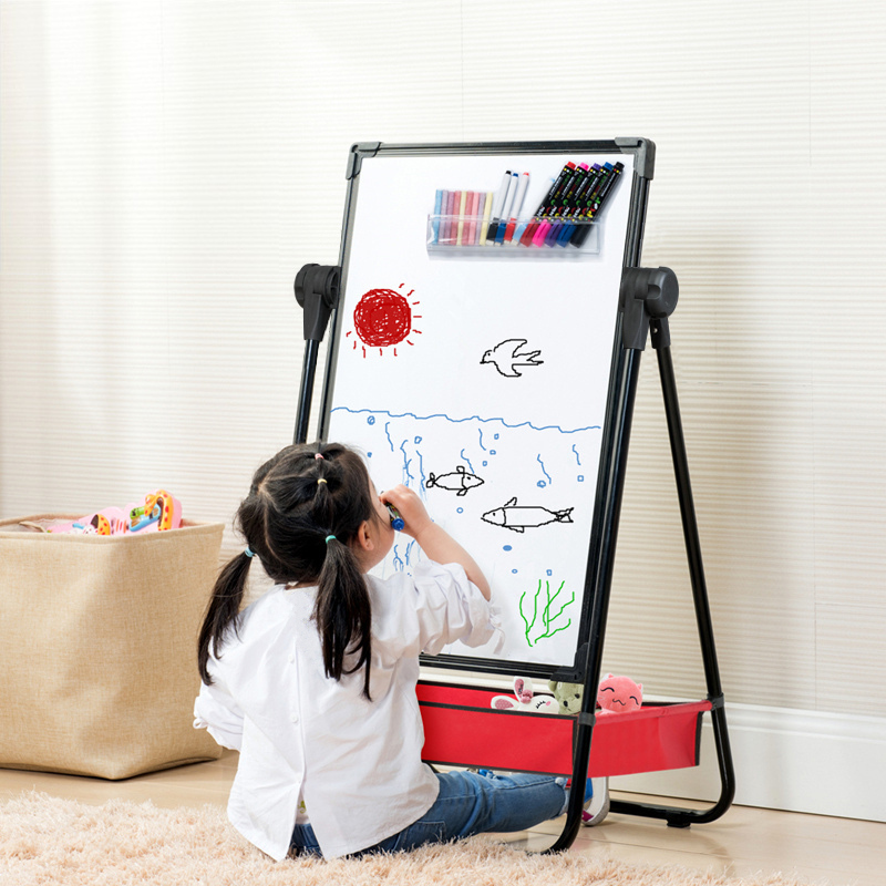 画画板支架式家用幼儿童小黑板墙贴宝宝学写字磁性笔可擦挂式白板