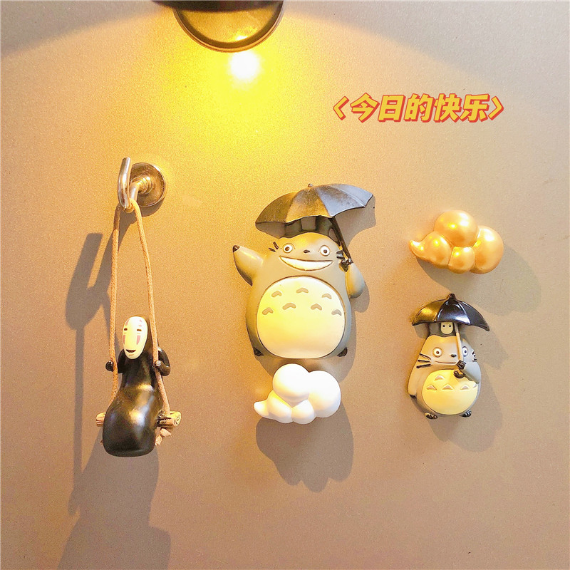 日本卡通动漫创意个性冰箱贴 磁贴可爱日式立体台灯装饰贴磁力贴