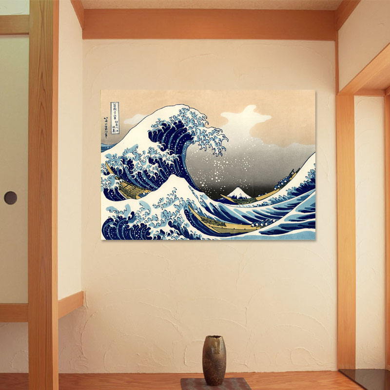 日本浮世绘装饰画酒店宾馆墙画料理店卧室榻榻米现代日式风景壁画