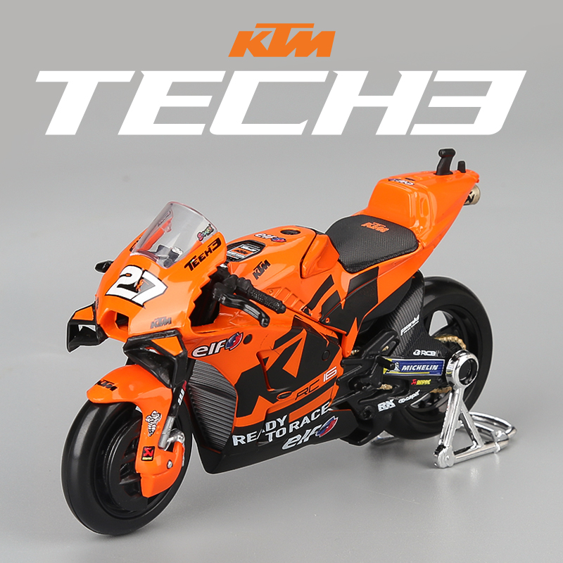 美驰图1:18摩托车玩具模型仿真收藏合金车GP赛车手办KTM2021Tech3