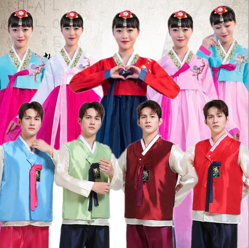 新款改良韩国传统男女士宫廷婚庆日常韩服成人朝鲜民族服舞蹈古装