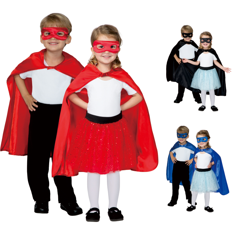六一儿童演出电影人物cosplay佐罗披风斗篷眼罩薄款表演套装现货
