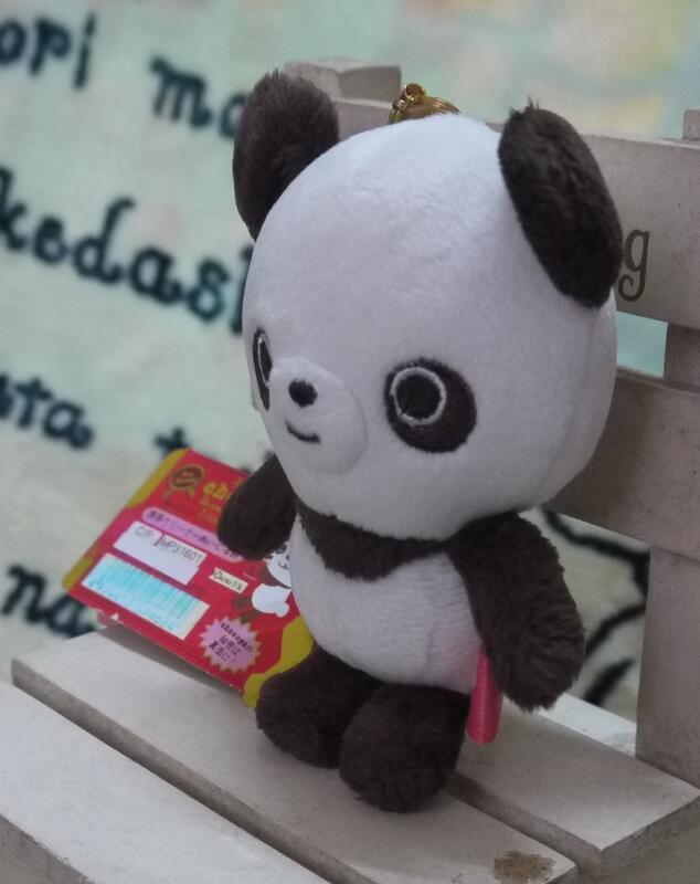 日版SAN-X限定chocopa巧克力熊猫Chocolate正面造型绒毛布偶吊饰
