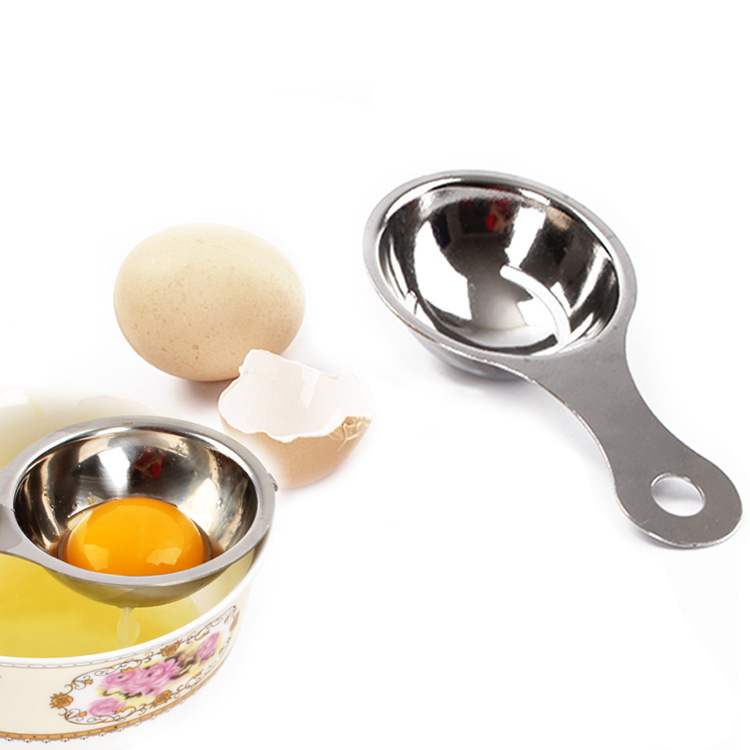 直供304不锈钢蛋清蛋黄分离器 创意磕鸡蛋设计金属纯色滤蛋器