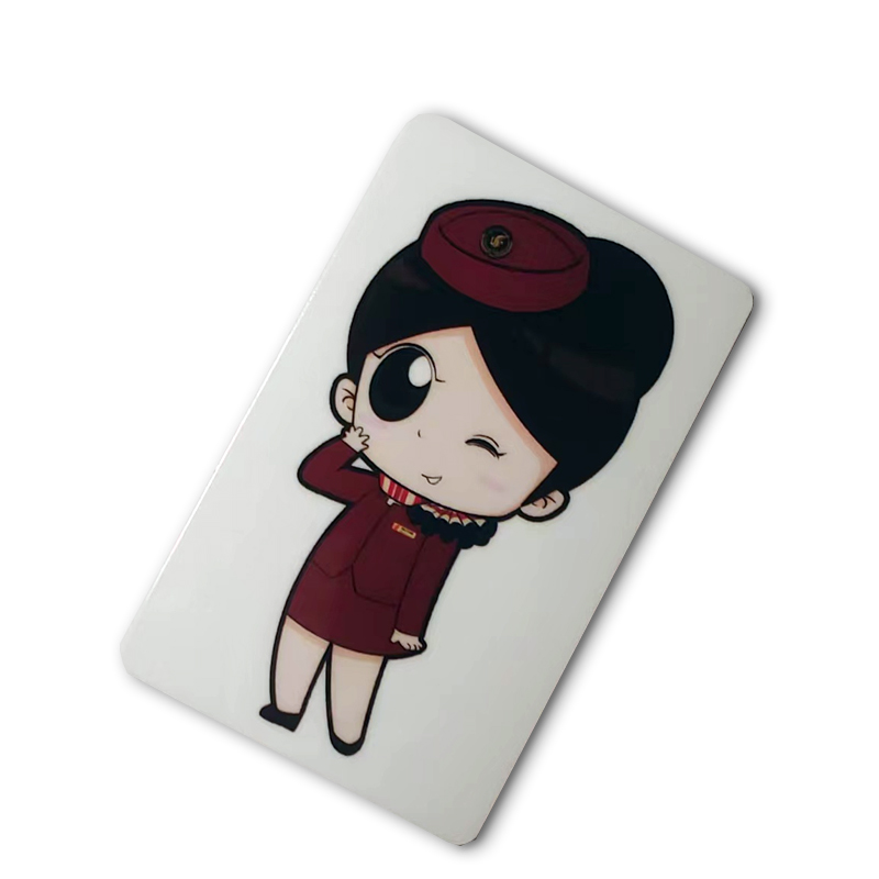 我爱飞行|中国国际航空CA卡通空姐机组公交卡贴证件卡饭卡贴纸