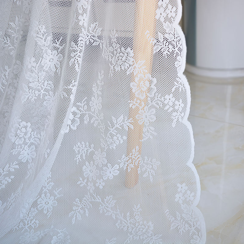 高端白色蕾丝布料窗帘纱窗 婚礼纱幔网纱甜品台道具面料布料包邮
