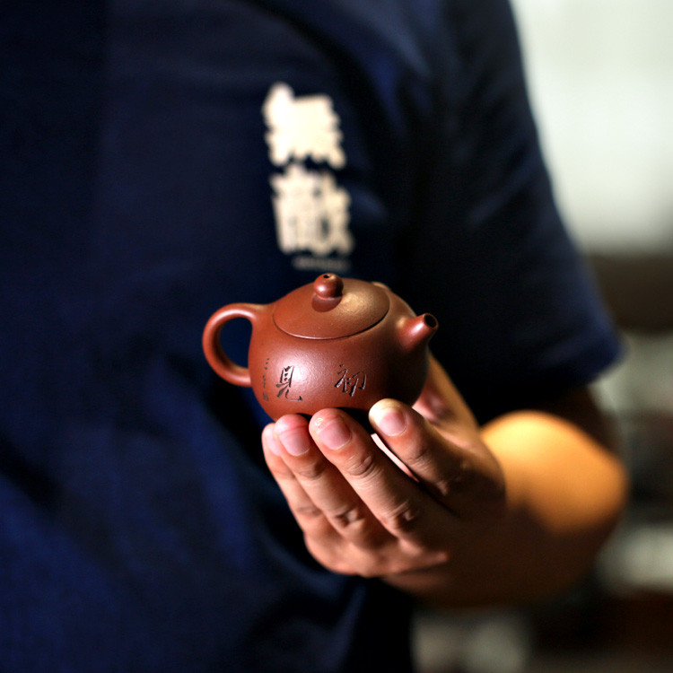 一水堂宜兴紫砂壶 茶壶纯手工底槽清 100毫升斗茶小西施壶初见