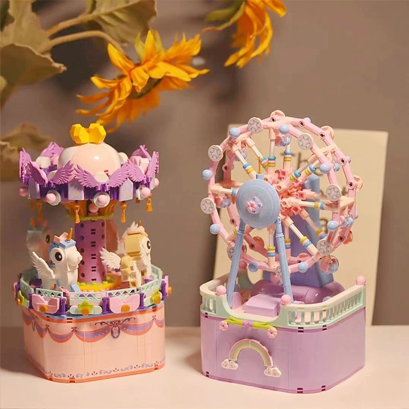 儿童拼装积木益智小盒玩具女孩子系列小型颗粒简单公主梦生日礼物