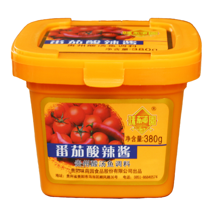贵州特产味莼园番茄酱380g酸汤底料火酸汤鱼锅底料贵州风味