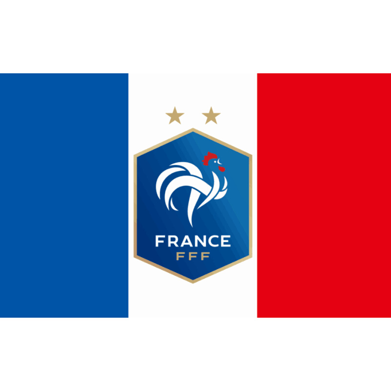 外贸旗帜 足球 欧洲杯法国国家队 旗帜  户外涤纶防晒挂旗