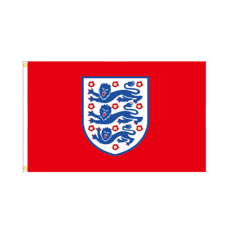 数码定制 欧洲杯 英格兰足球国家队 三狮旗 涤纶旗帜 英格兰国旗
