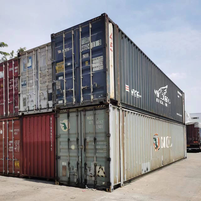 出售二手海运集装箱货柜45尺出租海关柜出口集装箱原装柜铁路运输