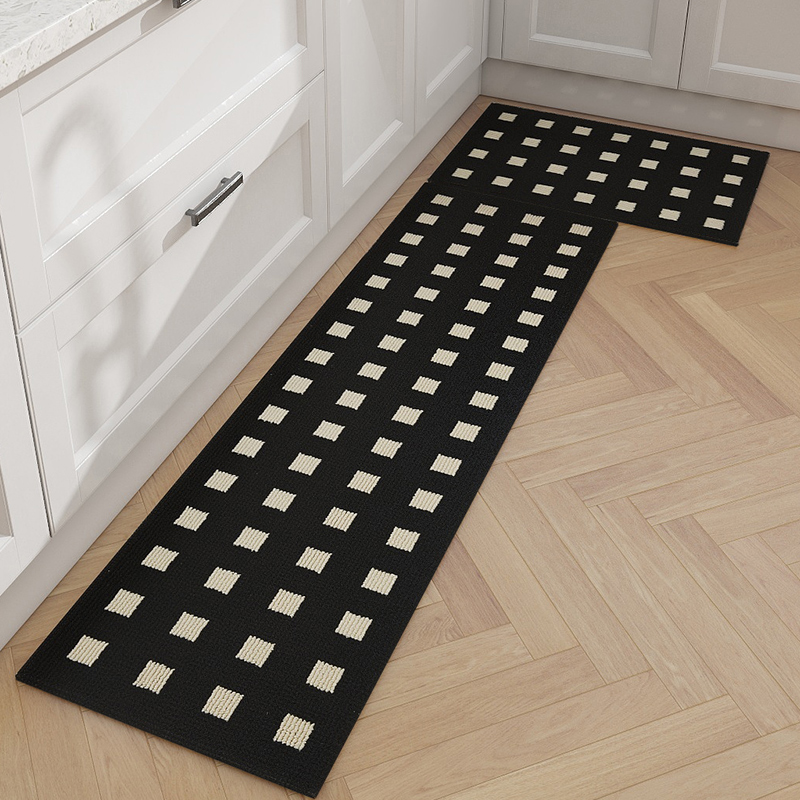 新中式厨房专用地垫长条吸水防滑防油可擦免洗脚垫子耐脏门垫地毯