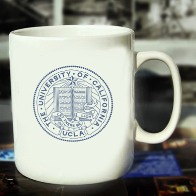 加州大学 校徽logo纪念马克杯 水杯可定制文字图案 新品包邮