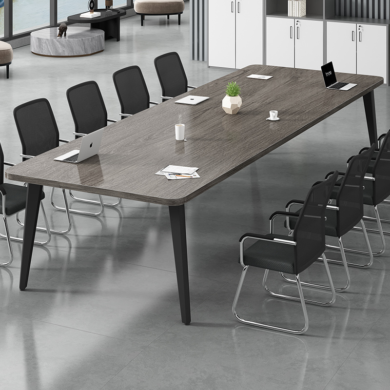 会议桌长桌简约现代小型会议室培训桌简易工作台长条办公桌椅组合