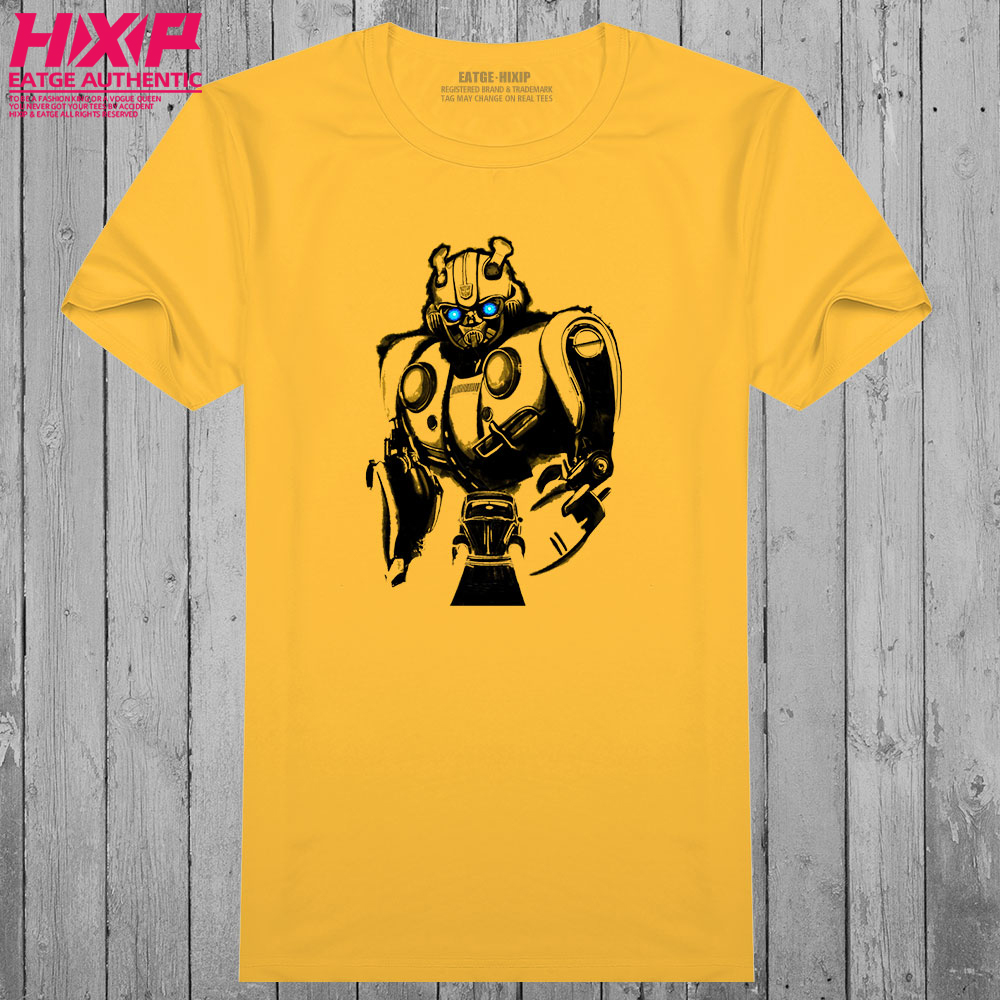 可爱的B-127大黄蜂Bumblebee体恤动漫电影黄色纯棉潮牌创意酷T恤